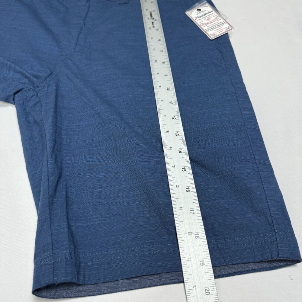 Flag & Anthem NWT Stretch Slub Shorts Casual Everyday Men 30 Navy Blue - Picture 10 of 14